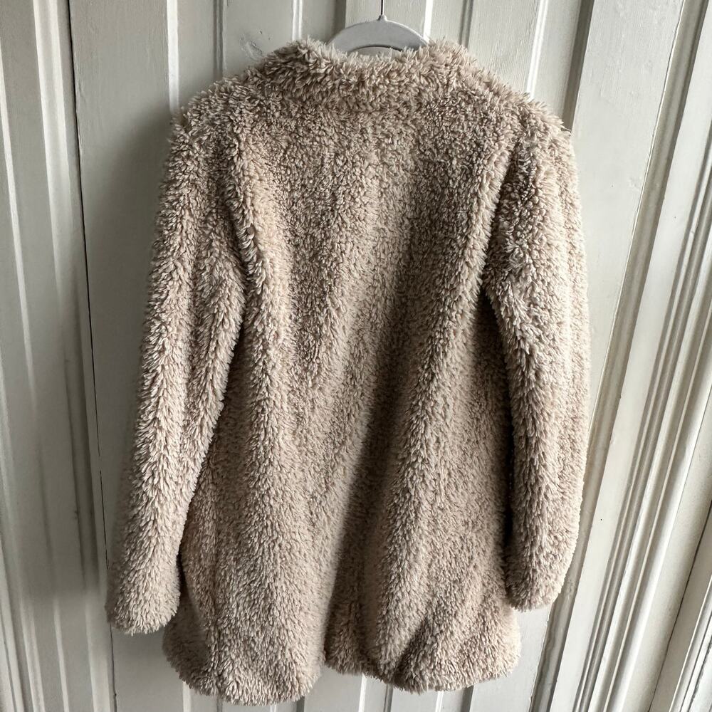 Elvenses Anthropologie Faux Fur Jacket – Size S – Cozy Neutral Layer - Picture 4 of 8